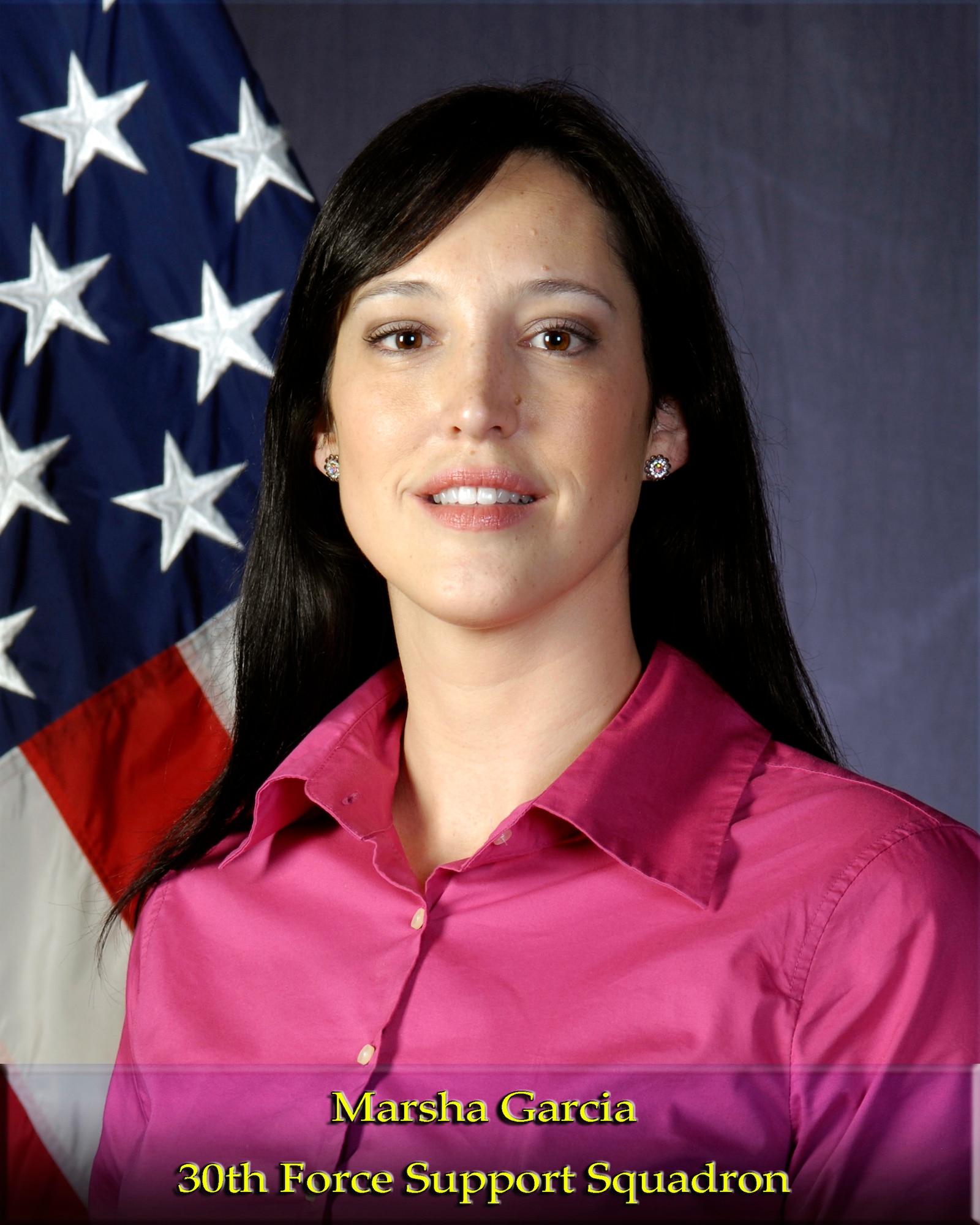 VANDENBERG AIR FORCE BASE, Calif. --  Marsha Garcia, of the 30th Force Support Squadron, is the Non-Appropriated Funds Category II Civilian of the Year for 2009. (U.S. Air Force photo)