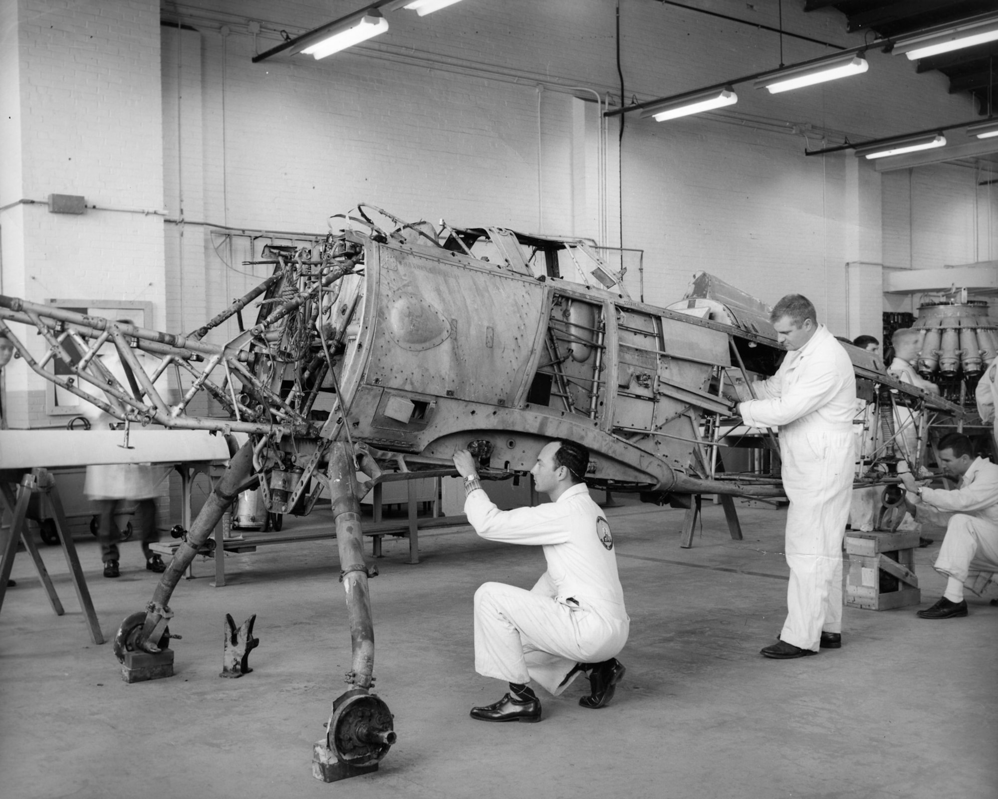 The museum's P-6E airframe was restored by the Department of Aviation Technology at Purdue University in 1963. (U.S. Air Force photo)