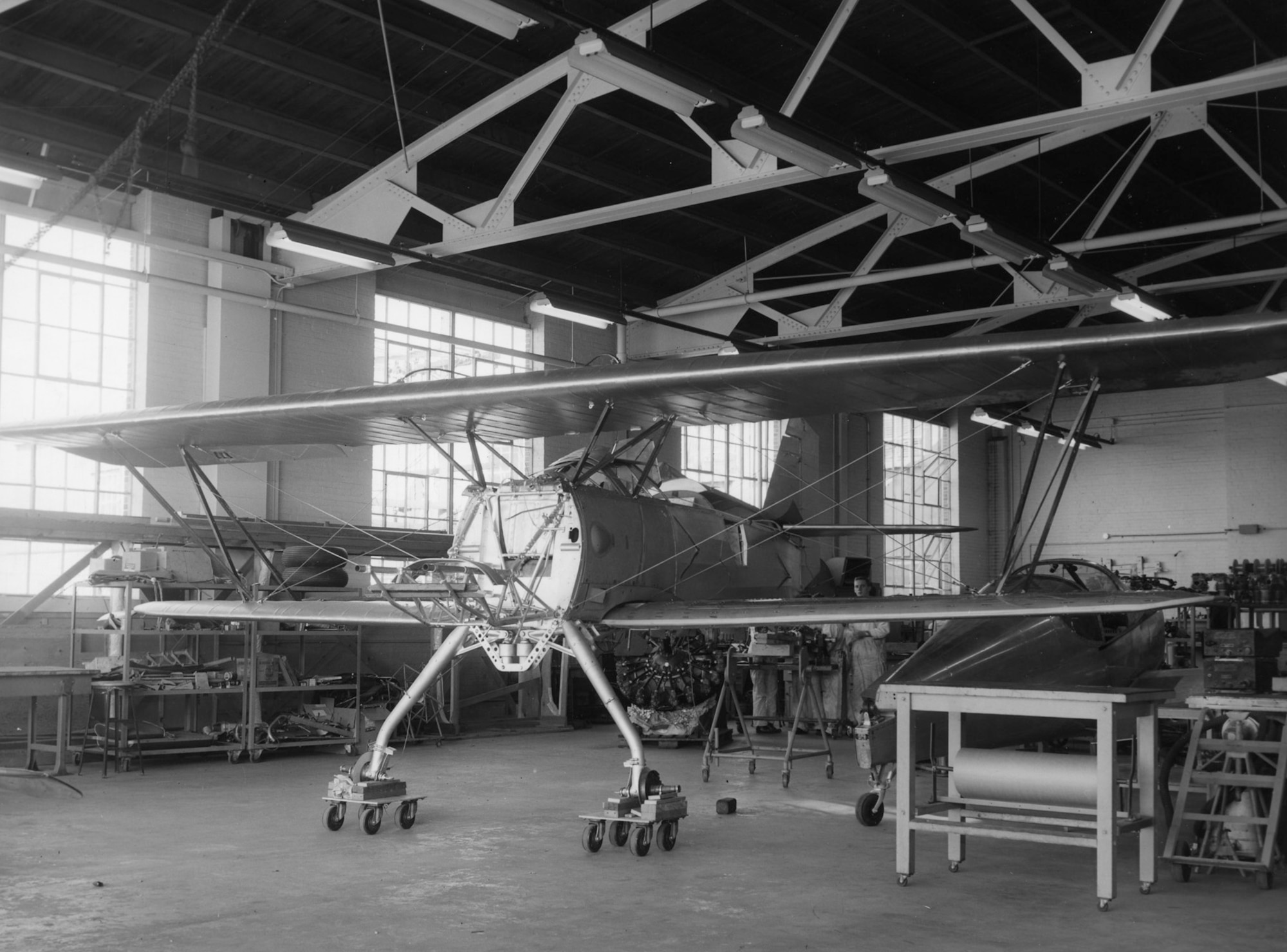 The museum's P-6E airframe was restored by the Department of Aviation Technology at Purdue University in 1963. (U.S. Air Force photo)