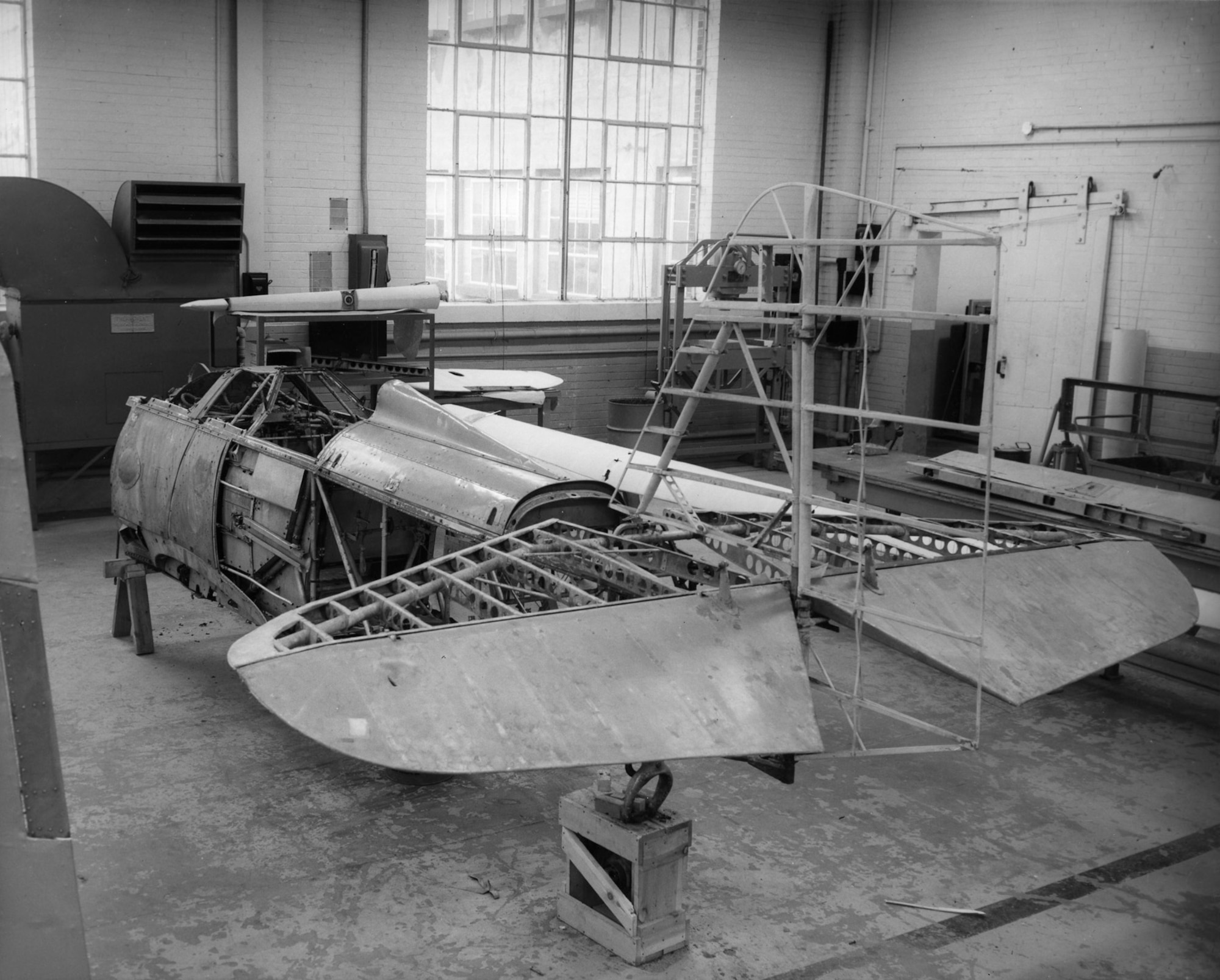 The museum's P-6E airframe was restored by the Department of Aviation Technology at Purdue University in 1963. (U.S. Air Force photo)