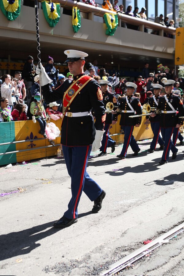 King and the band perform during the Zulu Social Aid and Pleasure Club parade Feb. 16, 2010, in New Orleans.
