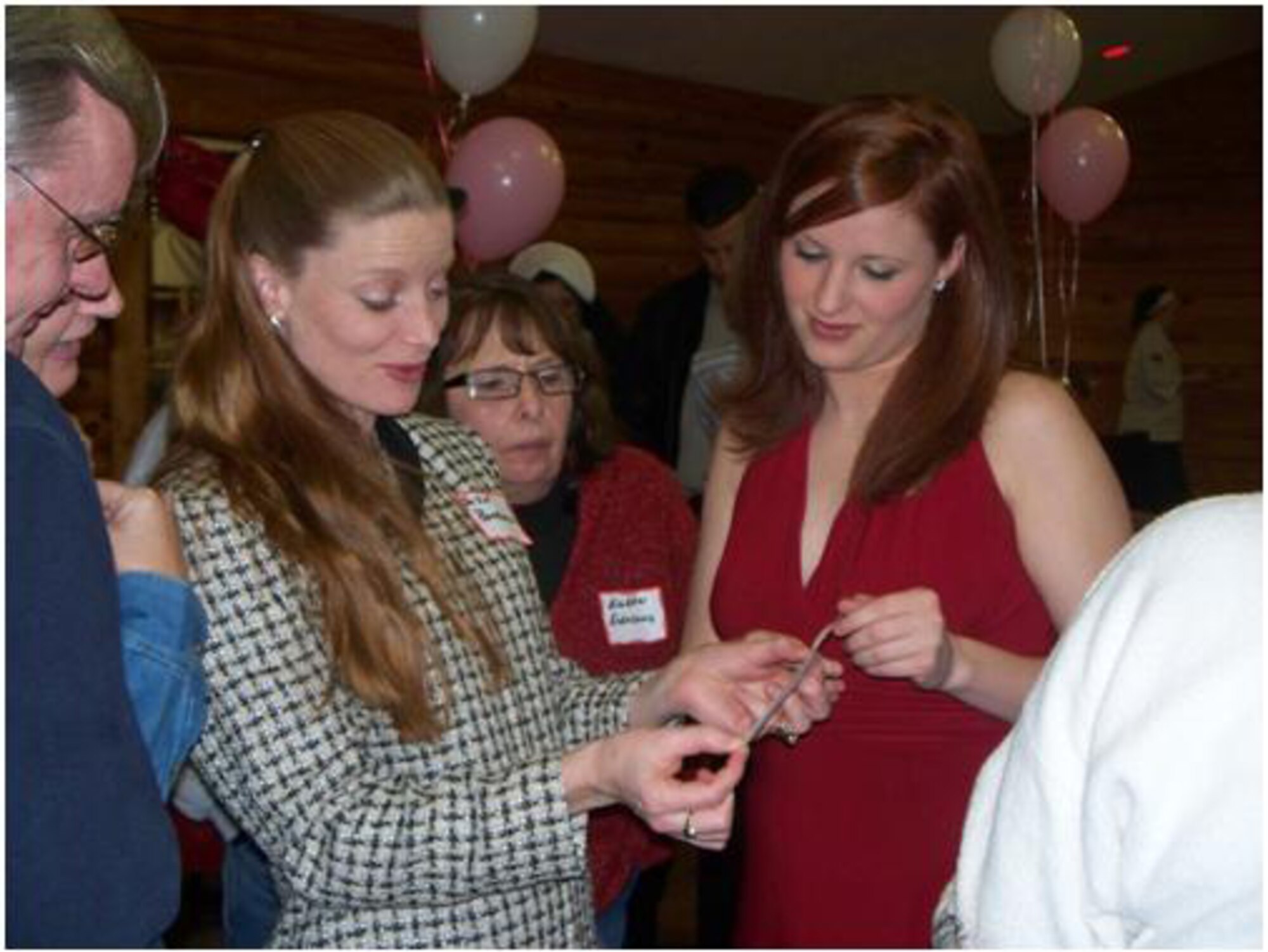SHAW AIR FORCE BASE, S.C. -- Participants piece together clues in an attempt to solve the case during the Wateree Recreation Area's Valentine Murder Mystery dinner Feb. 13.  (Courtesy photo/Mary Marshall)