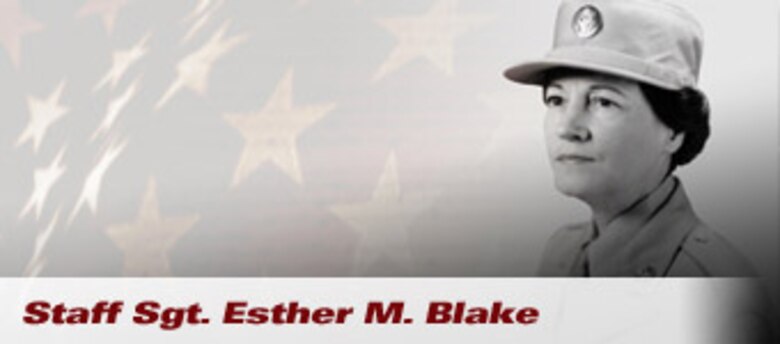 Staff Sgt. Esther M. Blake was the first woman to serve in the Army Air Forces. She signed up on the first minute of the first day that Air Force duty was authorized for women, July 8, 1948. (Photo courtesy Enlisted Heritage Research Institute)