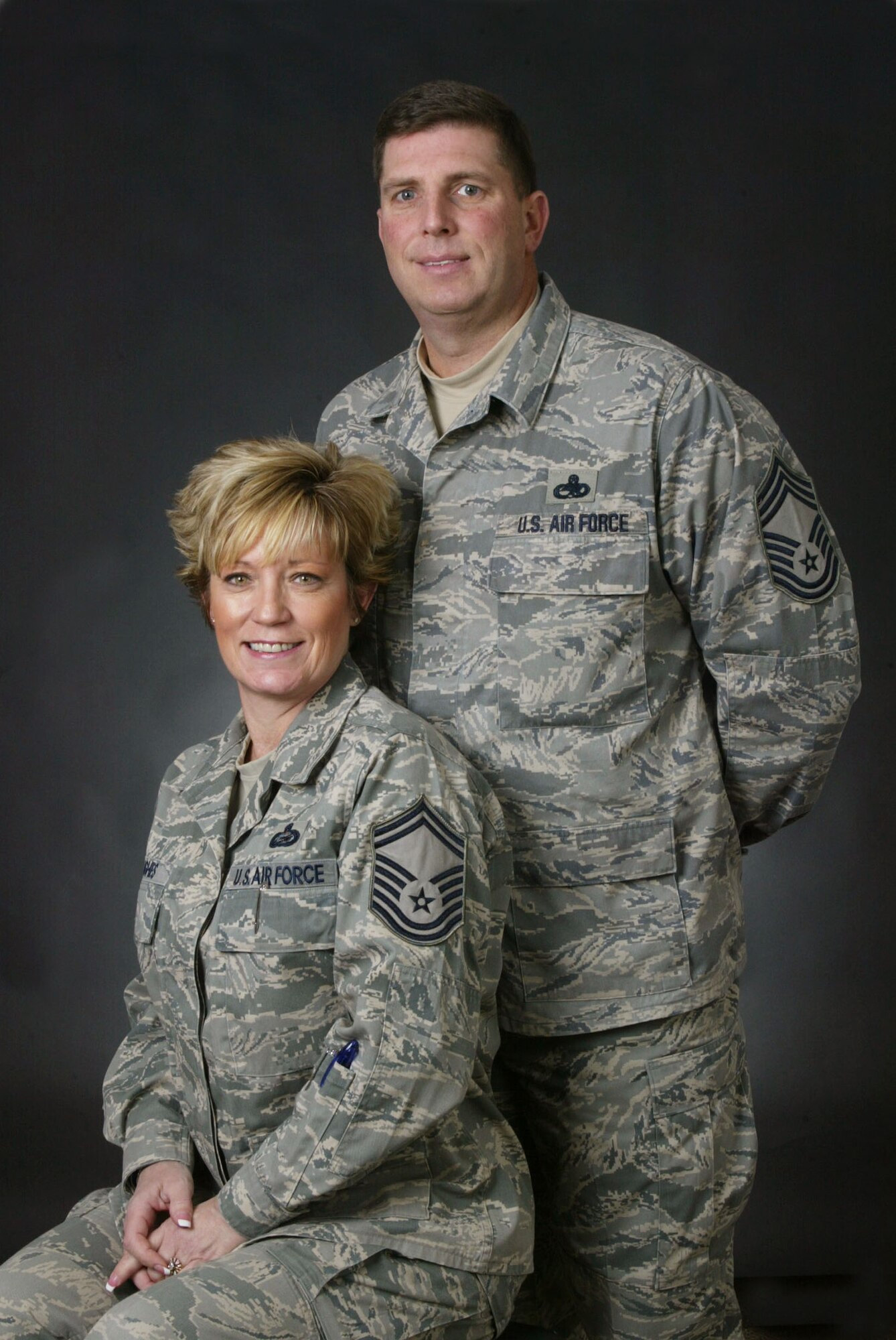 Alex and Joy Hughes are selected for the CUPIDview. Alex is a chief master sergeant and superintedent with the 22nd Air Force Weapon Systems section. Joy is a senior master sergeant and Chief of Education & Training. The loving couple celebrated their 10th wedding anniversary Feb. 12. (U.S. Air Force photo/Don Peek) 
