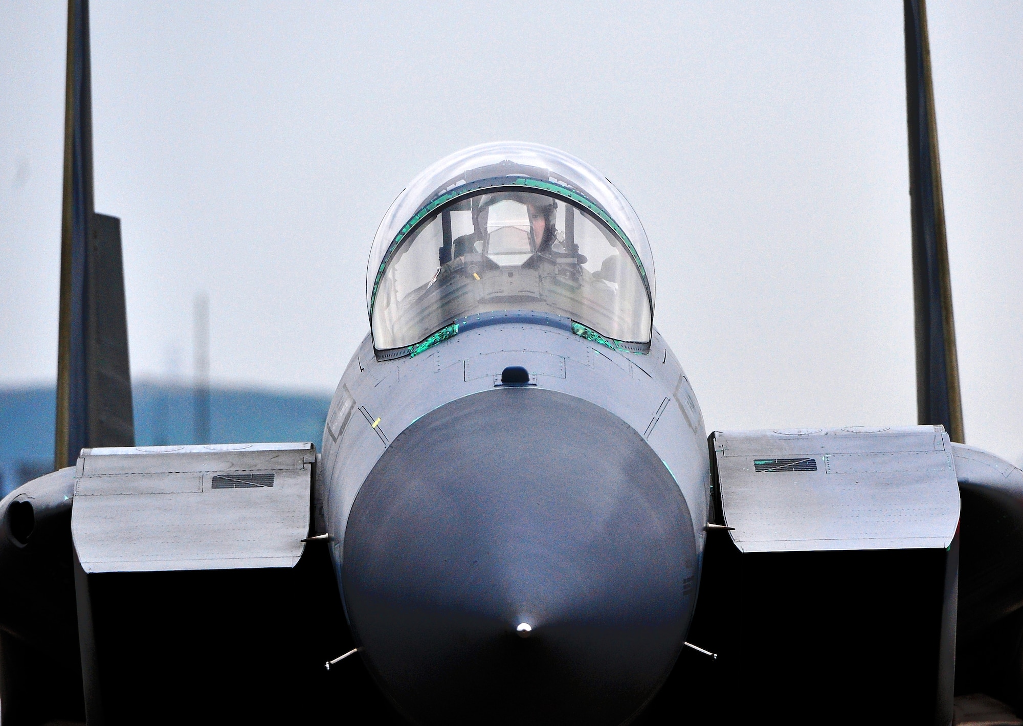 Members of the 44th Fighter Squadron return to Kadena Air Base, Japan, Feb. 18, from Red Flag 10-2, a 10-day aerial combat exercise held at Nellis Air Force Base, Nev. The pilots and maintenance crews worked day and night to complete 128 sorties and amass 260 hours of flying time. (U.S. Air Force photo/Tech. Sgt. Rey Ramon)  