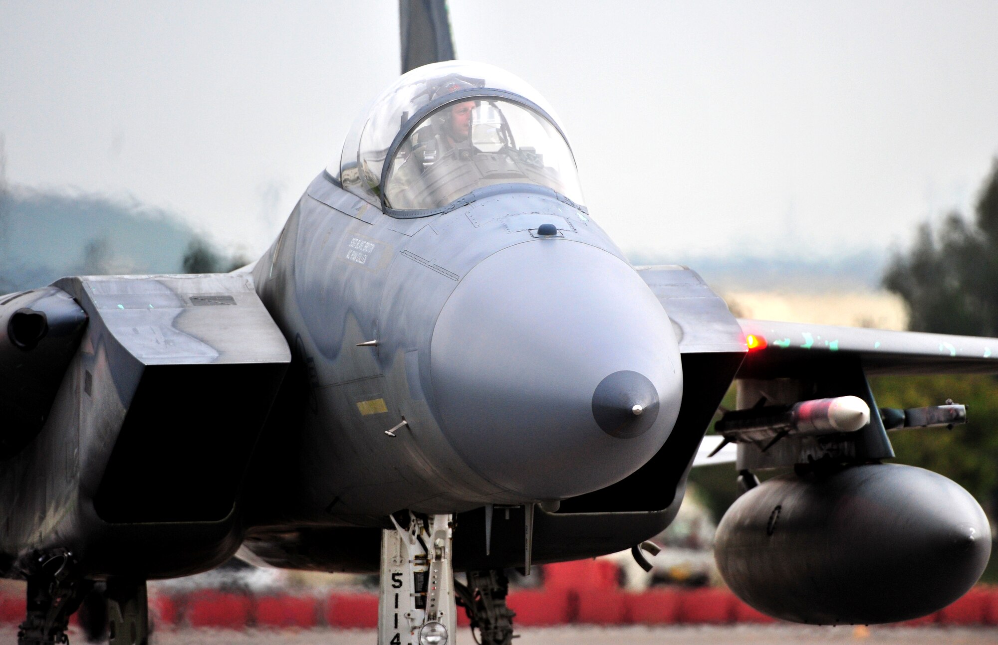 Members of the 44th Fighter Squadron return to Kadena Air Base, Japan, Feb. 18, from Red Flag 10-2, a 10-day aerial combat exercise held at Nellis Air Force Base, Nev. The pilots and maintenance crews worked day and night to complete 128 sorties and amass 260 hours of flying time. (U.S. Air Force photo/Tech. Sgt. Rey Ramon)  