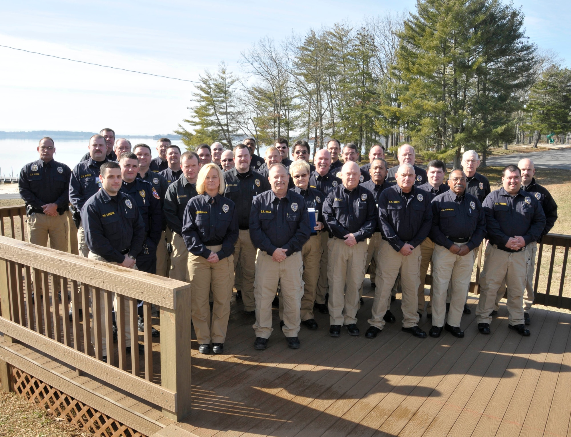 Arnold Air Force Base Police Officer Standards and Training certified officers. (Photo by Rick Goodfriend)