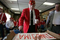 Paul Ryan, a sergeant with 3rd Tank Battalion, 3rd Marine Division, celebrated his 90th birthday with the members of the Marine Corps League Detachment 246, Feb. 19, 2010. Ryan spent 34 months in the Pacific during World War II. (Official Marine Corps photo by Sgt. Randall A. Clinton)