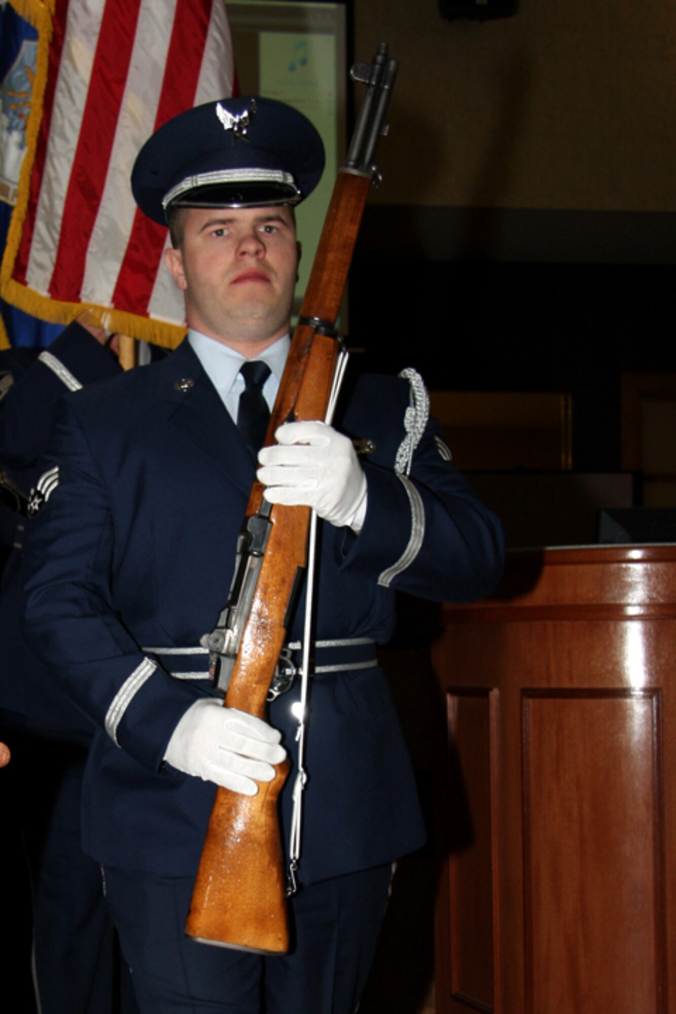 GRISSOM AIR RESERVE BASE, Ind., -- The Grissom Honor Guard were on hand to post the colors as well as present a stirring POW/MIA ceremony at the 2010 Annual Awards Banquet  (U.S. Air Force photo/Tech. Sgt. Mark Orders-Woepmner)