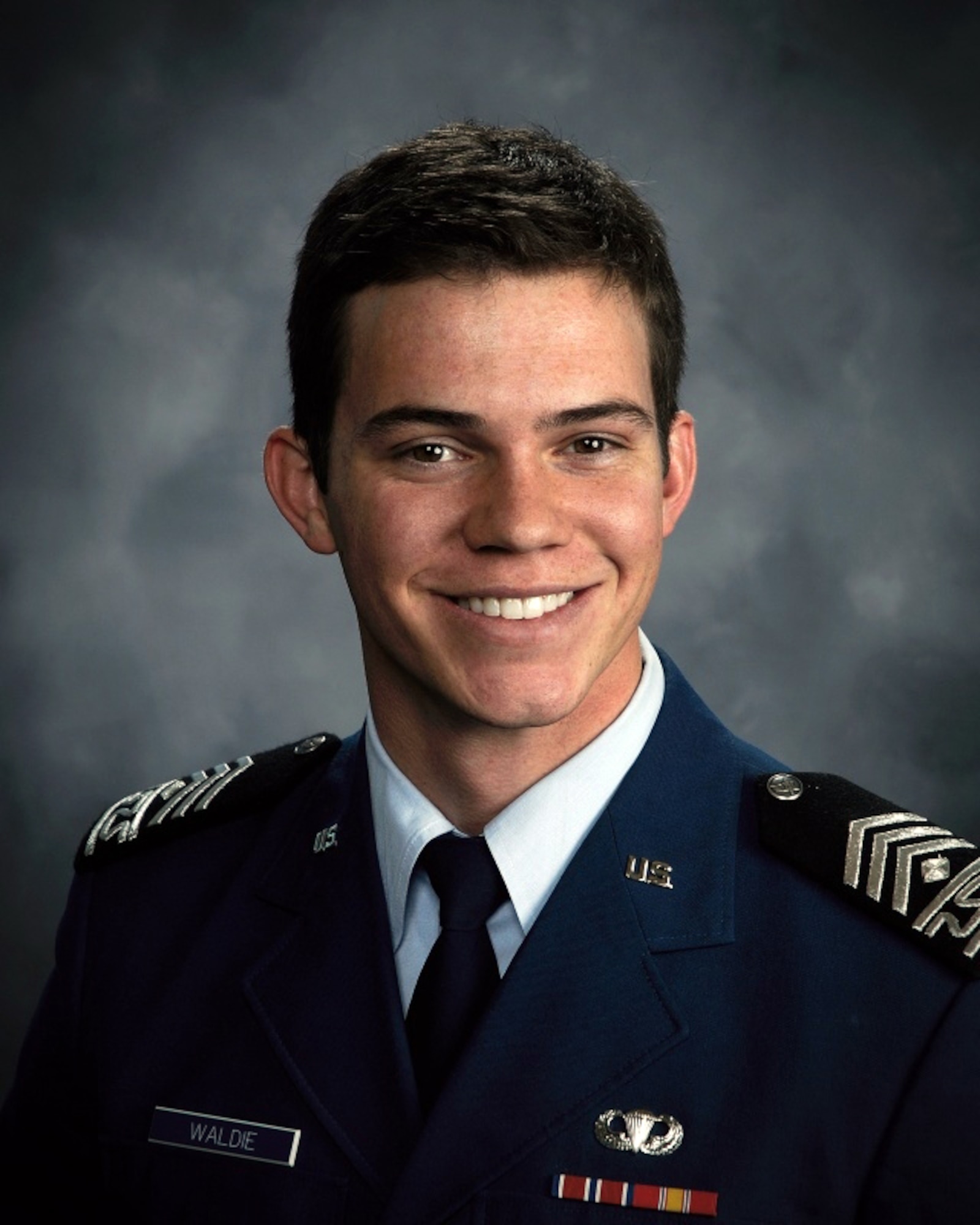 U.S. Air Force Academy Cadet 1st Class Bradford Waldie recently received a Bart Holaday scholarship for two years of study at Oxford University of England. Cadet Waldie is a native of Phoenix and a double major in foreign area studies and humanities. (U.S. Air Force photo)
