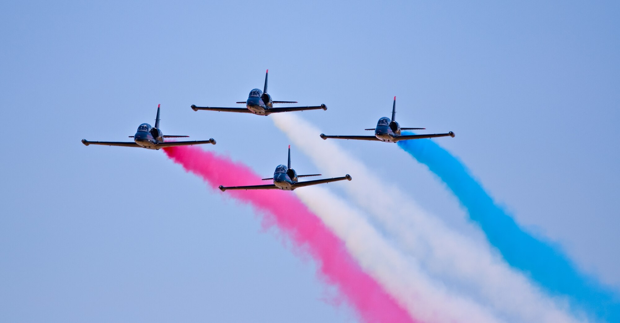 The Patriot Jet Demonstration Team will be the highlight of the March Air Reserve Base air show on May 1 and 2. This will be their only Southern California appearance and their first appearance at the base.  The Patriots L-39s electrifies spectators with fast paced formation flying, choreographed four-ship diamond formation aerobatic maneuvers and their signature “Tail Slide” where the aircraft actually slides backwards toward the ground, something not performed by any other jet demonstration team. Performances highlighted by computerized red, white and blue smoke system are flown by lead pilot Dean “Wilbur” Wright, right wingman Rob “Fang” Hutchison, left wingman John “Bordz” Posson and slot pilot Paul “Sticky” Strickland.