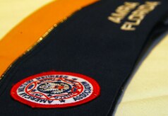 An American Military Retirees Association cap rests on a table at a meeting held in the Charleston Club here Feb. 20. The meeting was set to provide information about the AMRA's objectives and intent to start a new South Carolina chapter. The AMRA currently has chapters established in Florida, New York and Texas. (U.S. Air Force photo/Staff Sgt. Daniel Bowles)