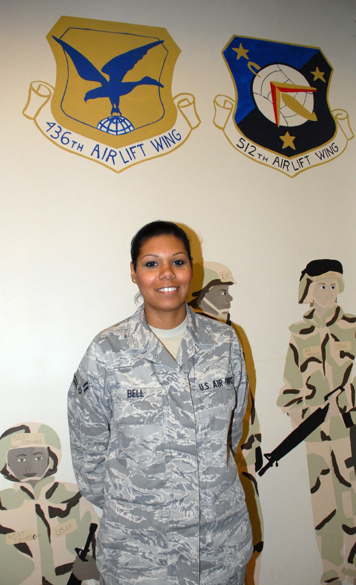 "I would like a bar and club to be built with the Installation Excellence Award money, so it is easily accessible for the Base Housing residents," said Airman 1st Class Alyse Bell, 436th Logistics Readiness Squadron individual protective equipment. (U.S. Air Force photo/Airman 1st Class Shen-Chia Chu)