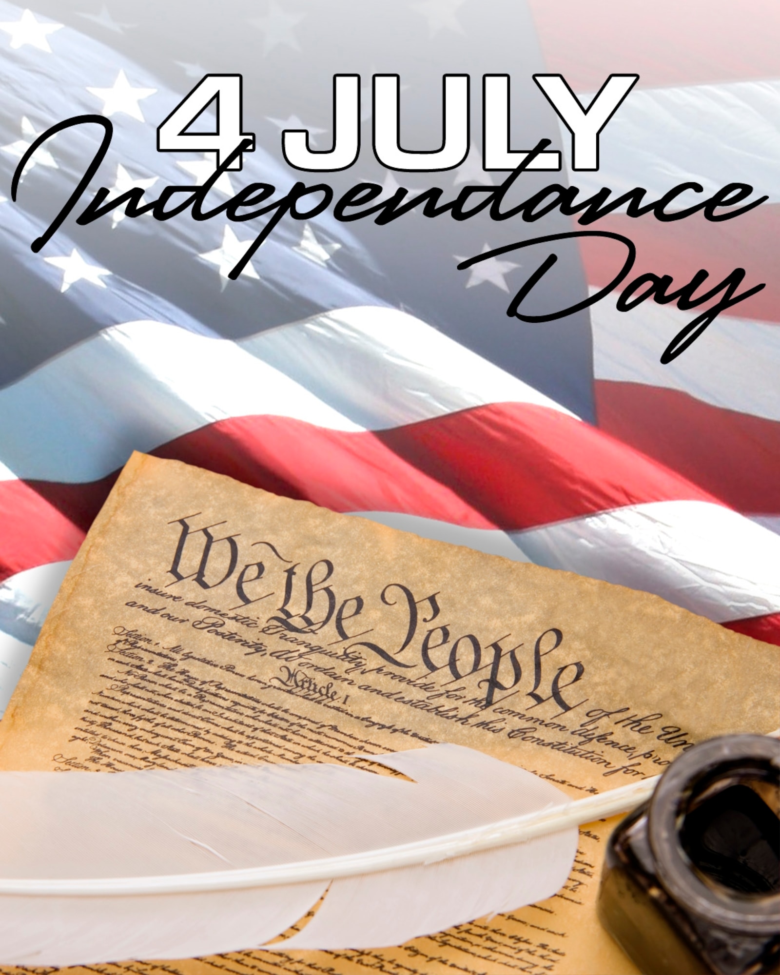 In the United States, , commonly known as the Fourth of July, is a federal holiday commemorating the adoption of the Declaration of Independence on July 4, 1776, declaring independence from the Kingdom of Great Britain. Independence Day is commonly associated with fireworks, parades, barbecues, carnivals, fairs, picnics, concerts, baseball games, political speeches and ceremonies, and various other public and private events. (U.S. Air Force graphic by Hans Roth)