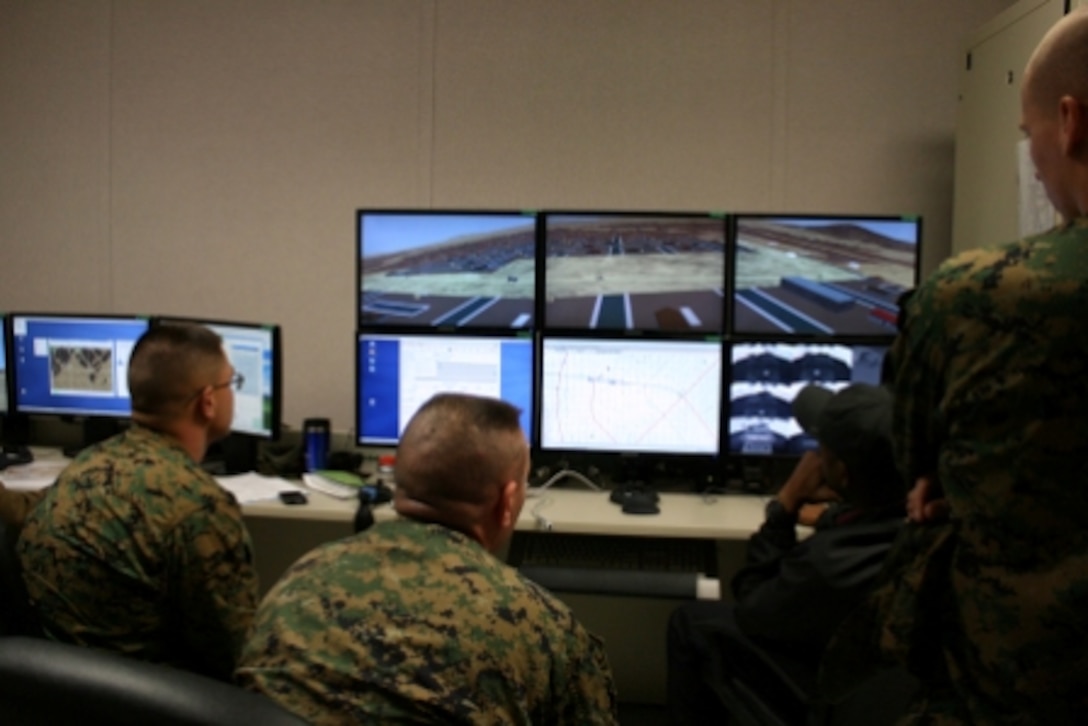 Marines in CCS control room.