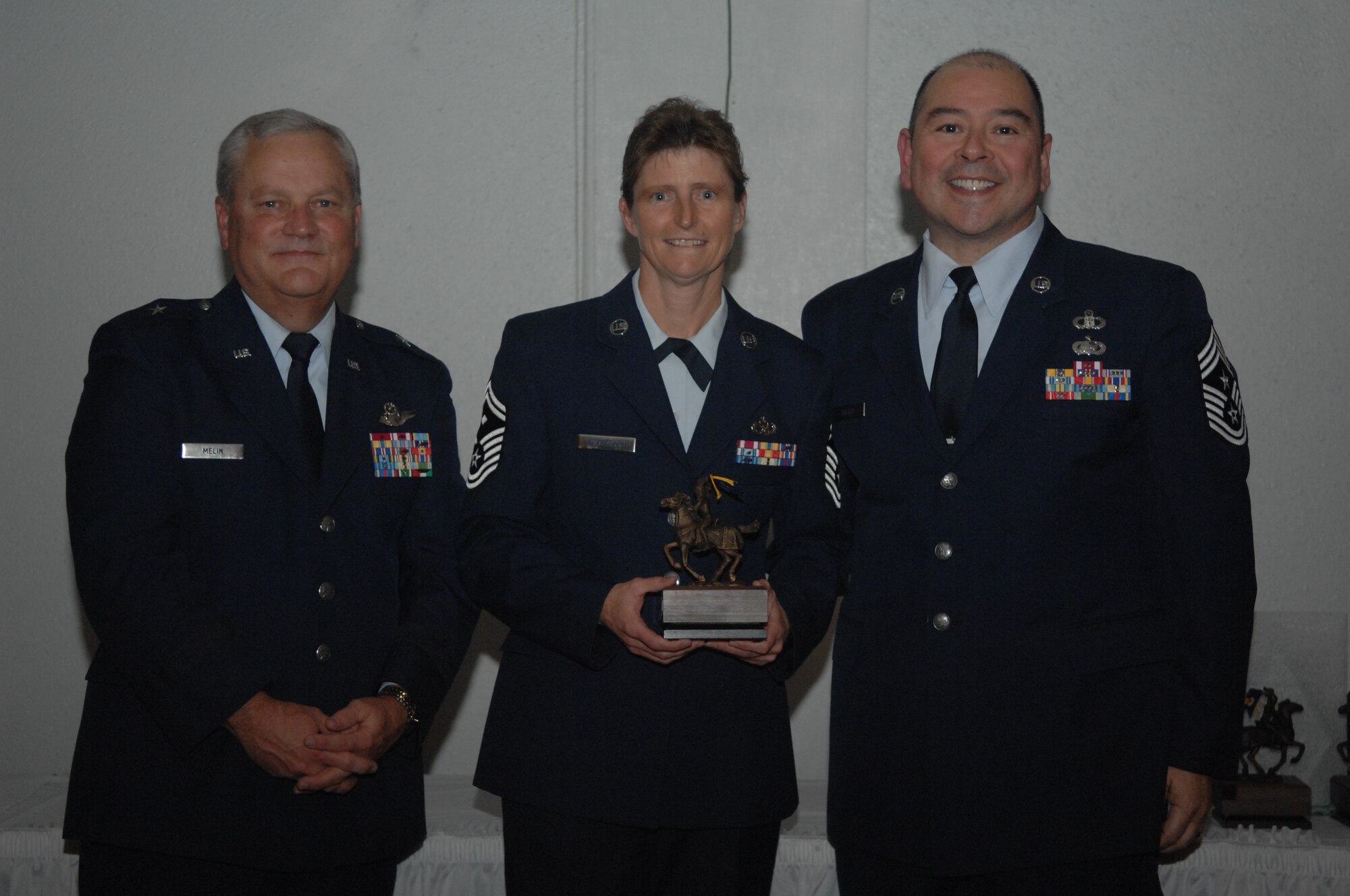 First Sergeant of the Year 
Senior Master Sgt. Barbara Robertson
(U.S. Air Force photo by Staff Sgt. Keith Lawson)
