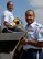 Trumpet player, Tech. Sgt. Brian Hornbuckle, joined his identical twin brother, trombone player, Tech. Sgt. Michael Hornbuckle, as a member of the Band of the Pacific, Hickam Air Force Base, Hawaii, Feb. 17, 2010.  This is the twins second time being assigned together since leaving home and joining the Air Force together.  Sergeant Brian?s arrival makes them the only pair of identical twins to performing in an Air Force band together. (U.S. Air Force photo/Tech. Sgt Jerome S. Tayborn)