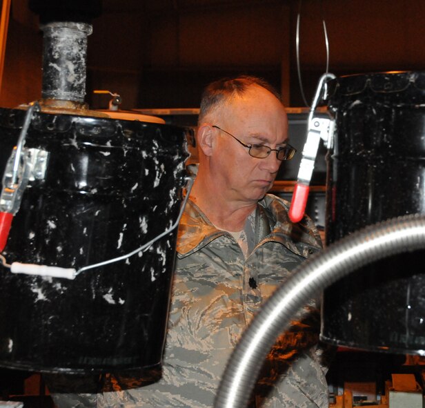 Lt. Col. David Sheely, Arkansas National Guard Agricultural Development Team specialists team leader, undergoes training at the University of Arkansas-Little Rock Dec. 9, 2009, as part of preparation for a year-long deployment to Afghanistan. Sheely is one of three 188th Fighter Wing members who will deploy with the ADT in March. (Photo by Lt. Col. Keith Moore, Arkansas ADT Public Affairs Officer) 