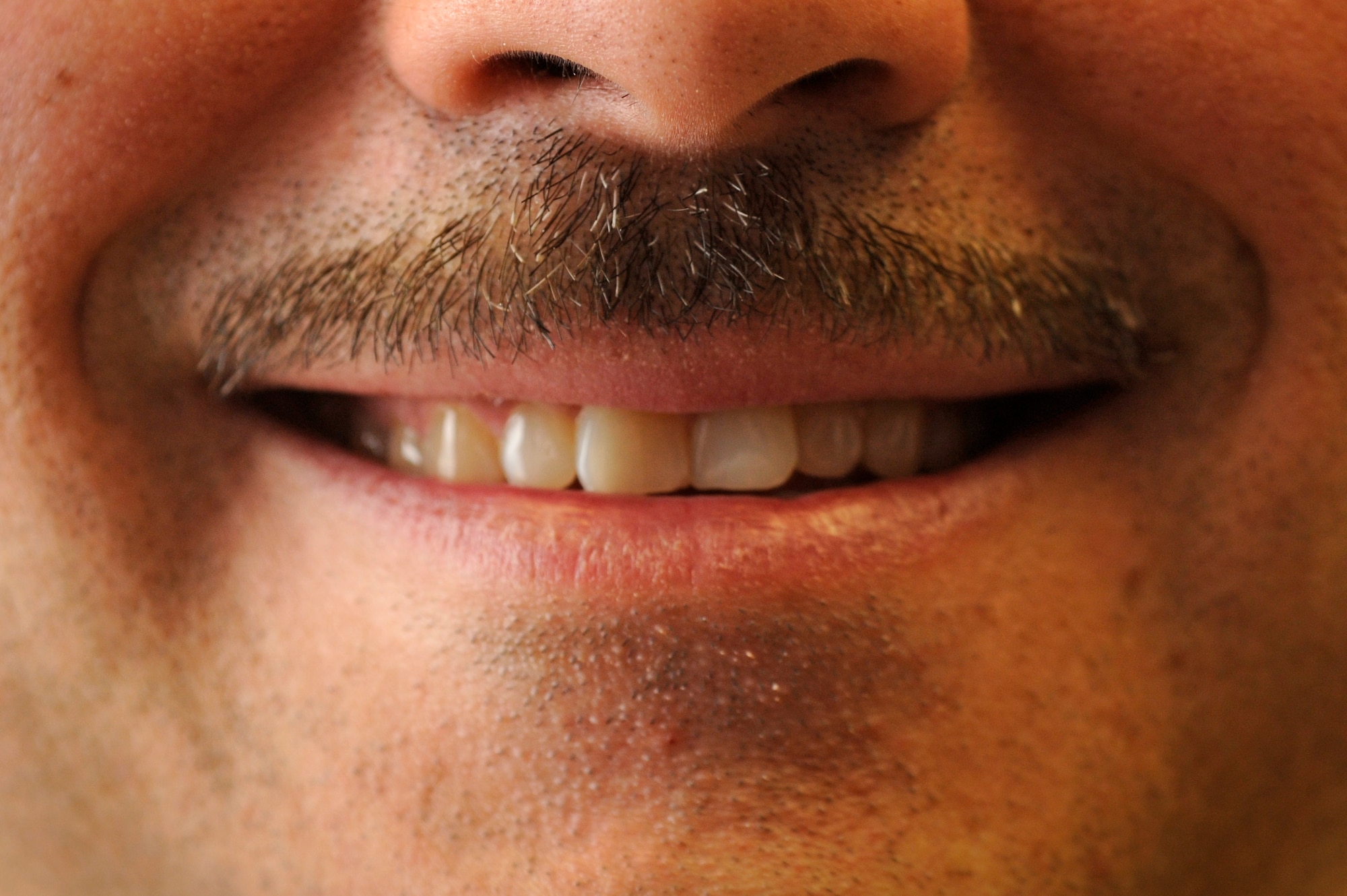 Mustaches like this can be spotted throughout the month of March among Airmen. This phenomenon is collectively known as Mustache March. (U.S. Air Force photo by Senior Airman Benjamin Wilson)