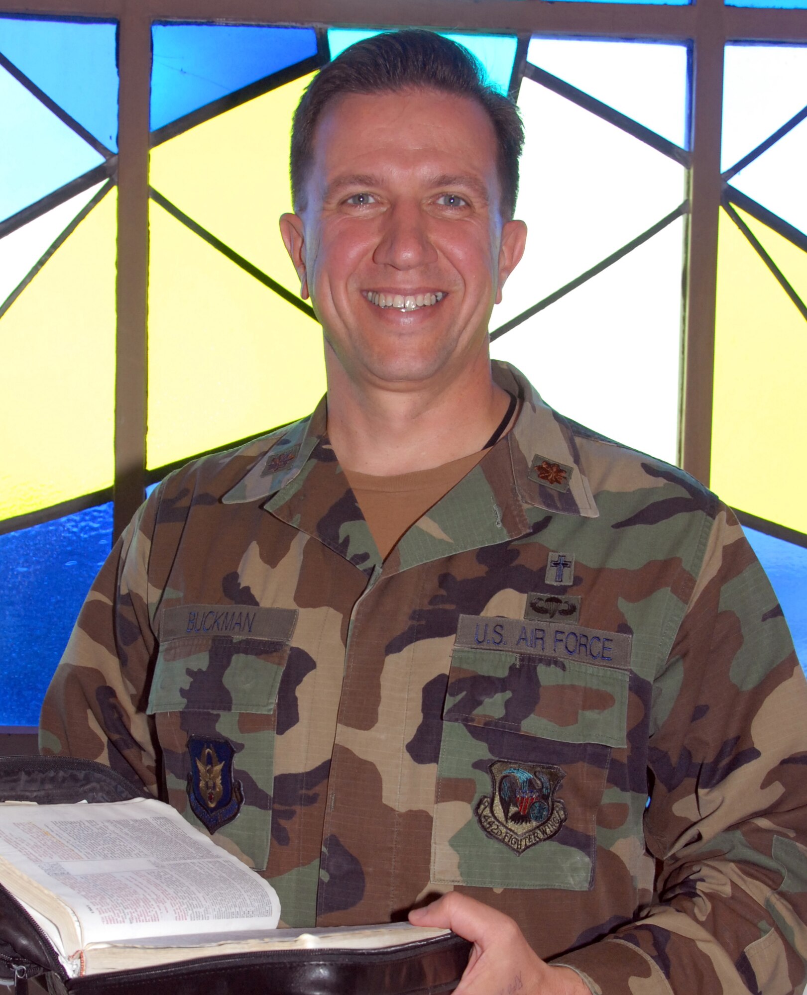Chaplain (Maj.) James Buckman is the lead chaplain for the 442nd Fighter Wing. The 442nd Fighter Wing is an A-10 Thunderbolt II Air Force Reserve unit at Whiteman Air Force Base, Mo. 