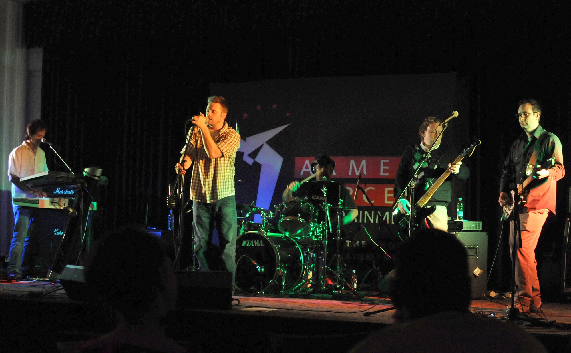 Jimmy Kennedy and the Wrecking Ball band performs for active-duty military and dependents of Incirlik Air Base Thursday, Dec.31, 2009 during a New Years Eve bash at the consolidated club.  The band played for about three hours as part of an Armed Forces Entertainment tour for the troops during the holidays.  (U.S. Air Force photo/Senior Airman Ashley Wood)  