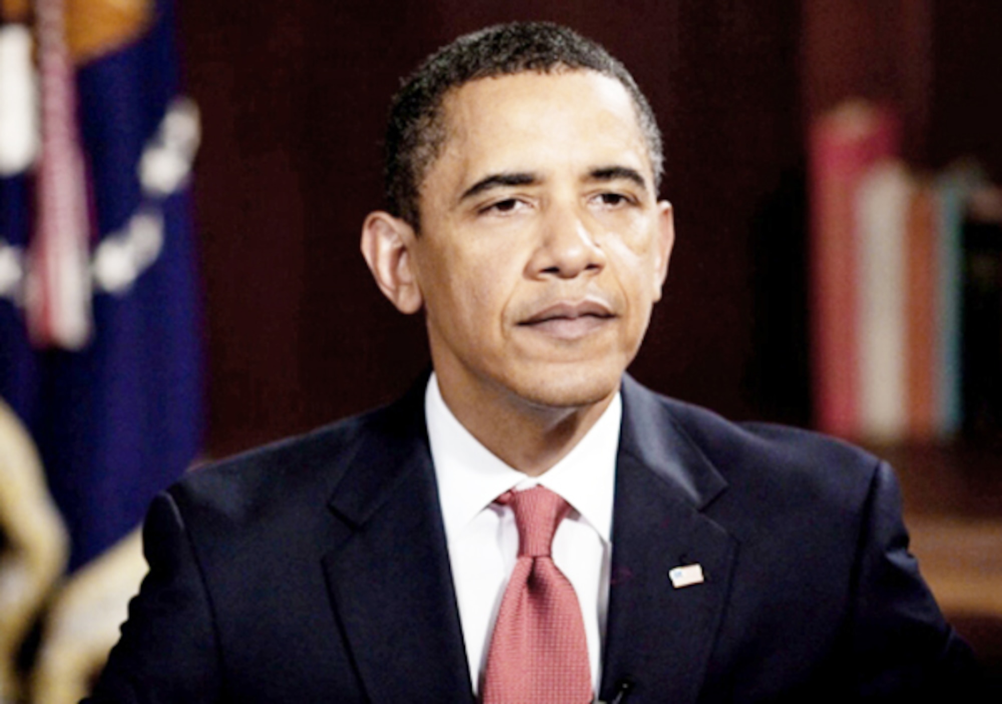 President Barack Obama delivers his first weekly address of 2010 Jan. 2. The president spoke from Kailua, Hawaii, condemning the attempted Dec. 25 terrorist attack by Umar Farouk Abdulmutallab. (White House photo/Pete Souza)