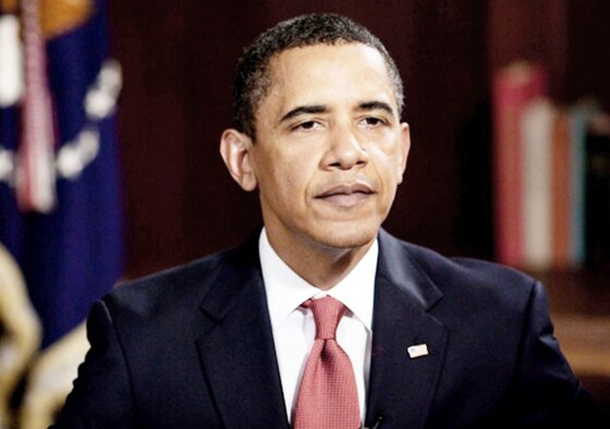 President Barack Obama delivers his first weekly address of 2010 Jan. 2. The president spoke from Kailua, Hawaii, condemning the attempted Dec. 25 terrorist attack by Umar Farouk Abdulmutallab. (White House photo/Pete Souza)