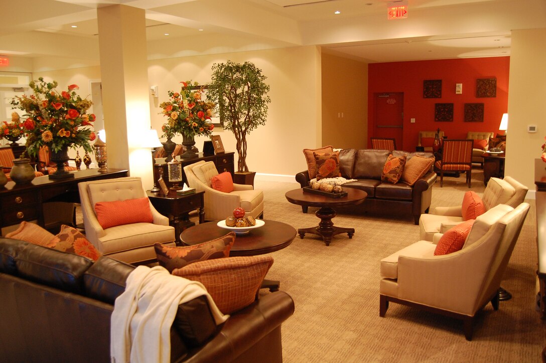 One of several comfortable living-room type spaces inside the new Center for the Families of the Fallen at Dover Air Force Base, Del. (U.S. Air Force photo/Tech. Sgt. Gareth Buckland)