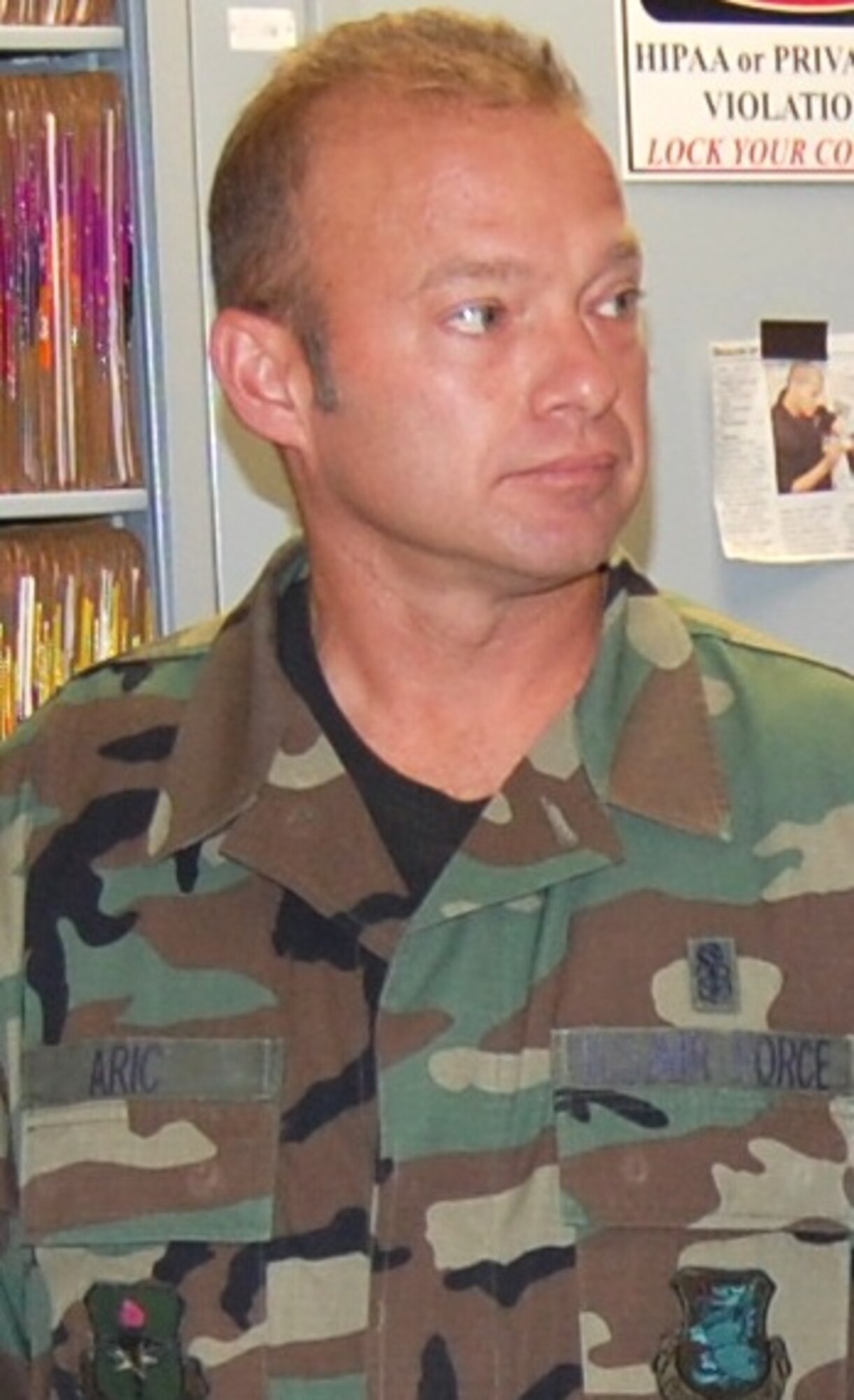 Master Sgt. Christopher Aric, 81st MDOS.   (U.S. Air Force photo by Steve Pivnick)
