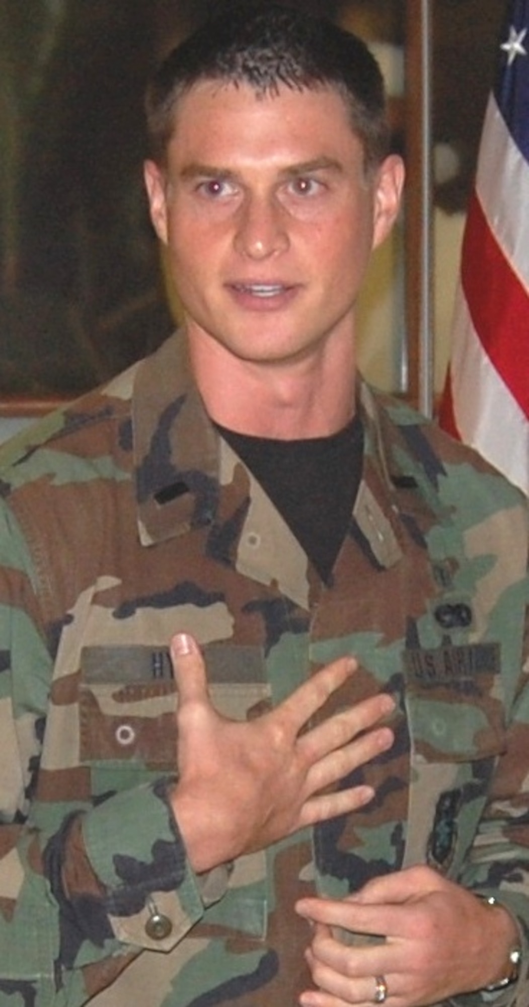 1st Lt.  Justin Hyde, 81st MDTS.  (U.S. Air Force photo by Steve Pivnick)
