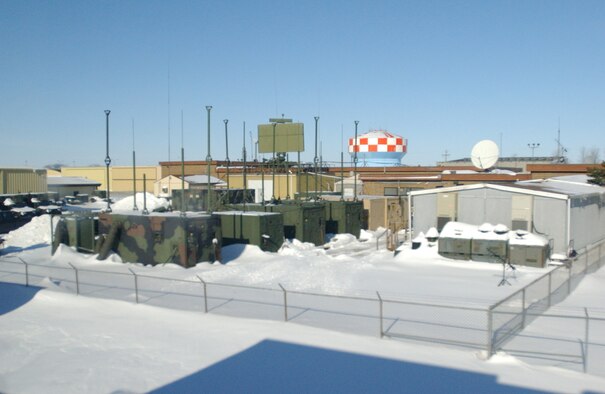 The Computer Maintenance section at the 133rd Test Squadron in Fort Dodge, Iowa will soon join the rest of the unit inside the main building. Currently the section still operates out of a trailer that sits on the pad next to their equipment. (U.S. Air Force photo/Staff Sgt. Jeremy Tevis)