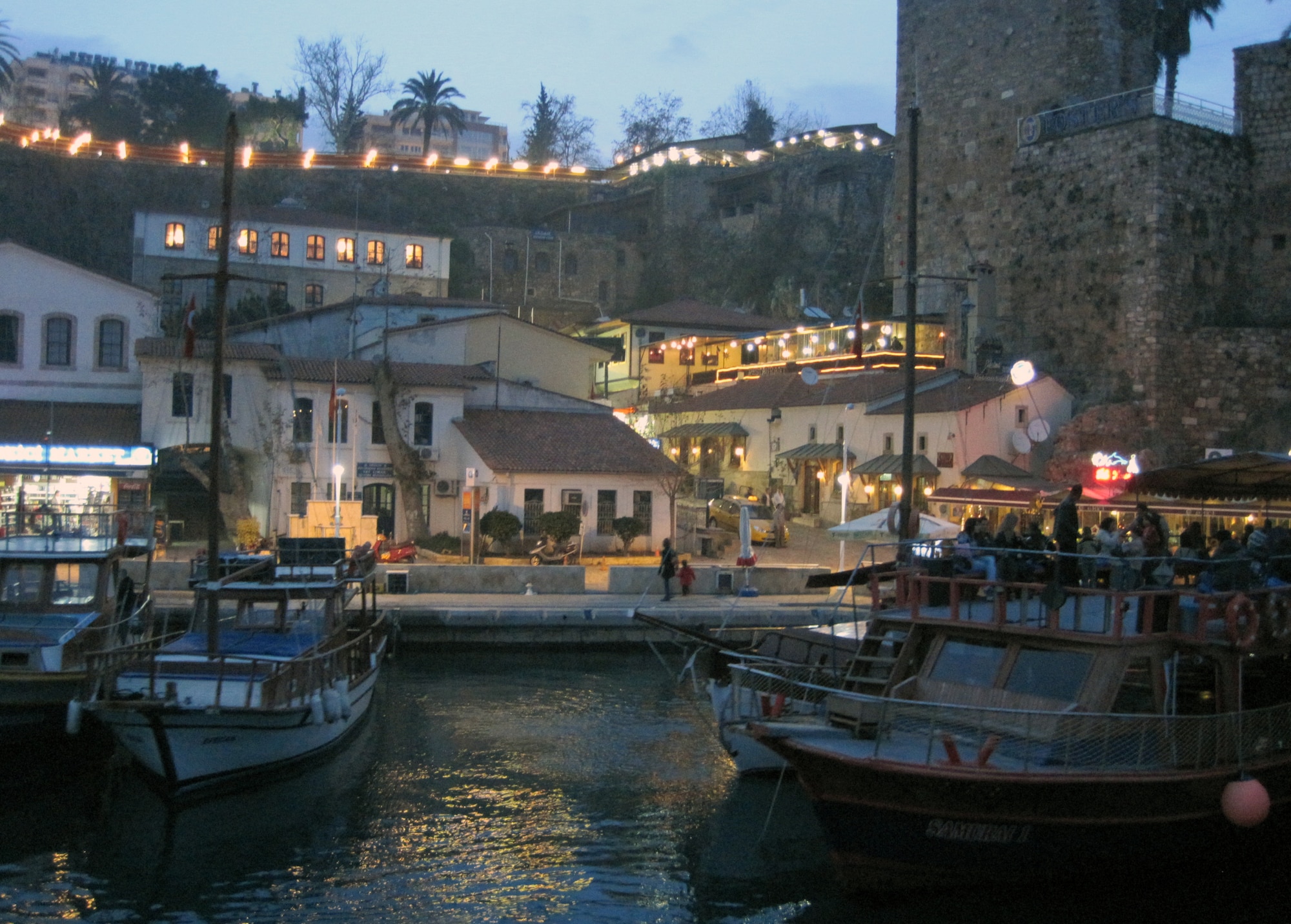 Tourist boats prepare to depart the Antalya Harbor, in Antalya, Turkey. For about 10TL per person, ships in the harbor offer scenic rides along the Antalyan coast. (U.S. Air Force photo/Senior Airman Sara Csurilla)