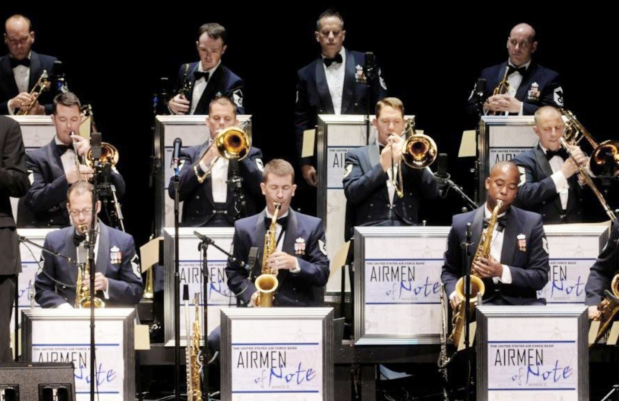 The Airmen of Note's self-released holiday album "Cool Yule" has climbed up the JazzWeek magazine Jazz Week chart, topping out at number 2 on Jan. 4, 2010.  The ensemble is a component of the U.S. Air Force Band.  (U.S. Air Force photo/Staff Sgt. Tim Chacon)