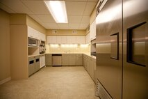 The kitchen area in the Center for the Families of the Fallen (U.S. Air Force photo by TSgt. Gareth Buckland, AFMAO/PA)
