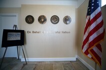 The foyer area in the Center for the Families of the Fallen (U.S. Air Force photo by TSgt. Gareth Buckland, AFMAO/PA)
