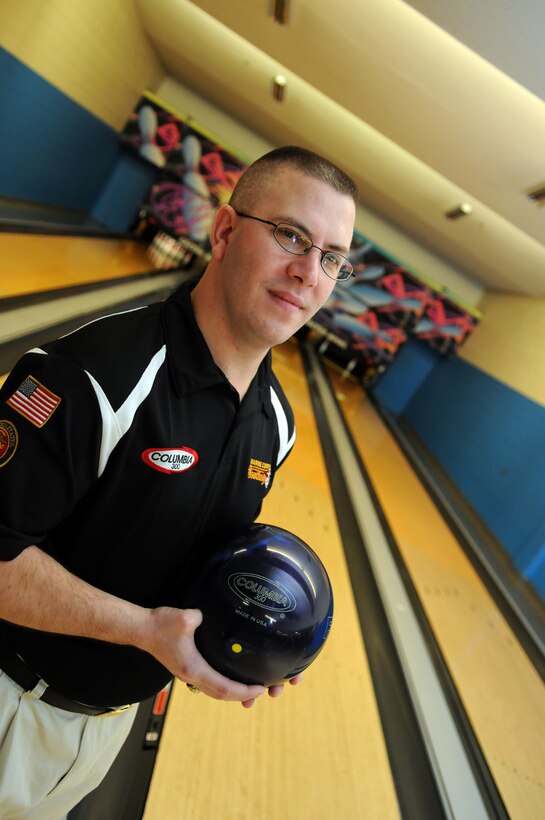 Yuma-based Master Sgt. James “King Pin” Bloomer, Marine Aviation Logistics Squadron 13 AIRspeed chief, finished first in the Marine Corps’ All-Marine bowling competition in early December 2009 securing one of four spots on the All-Marine team. Bloomer won the competition, held in Fort Bliss, Texas, after being down 129 pins entering the final day of the three-day event. Bloomer used his 15 years of competitive bowling experience to help the All-Marine team improve its performance in the All-Armed Forces tournament.