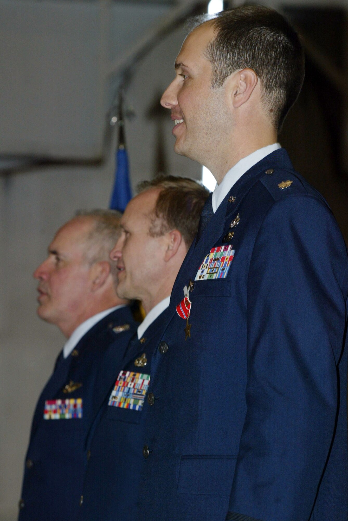 Lt. Col. Christopher Whitehead is welcomed as the new Commander of the 94th Civil Engineering Squadron during a ceremony held Jan. 10. (U.S. Air Force photo/Don Peek)