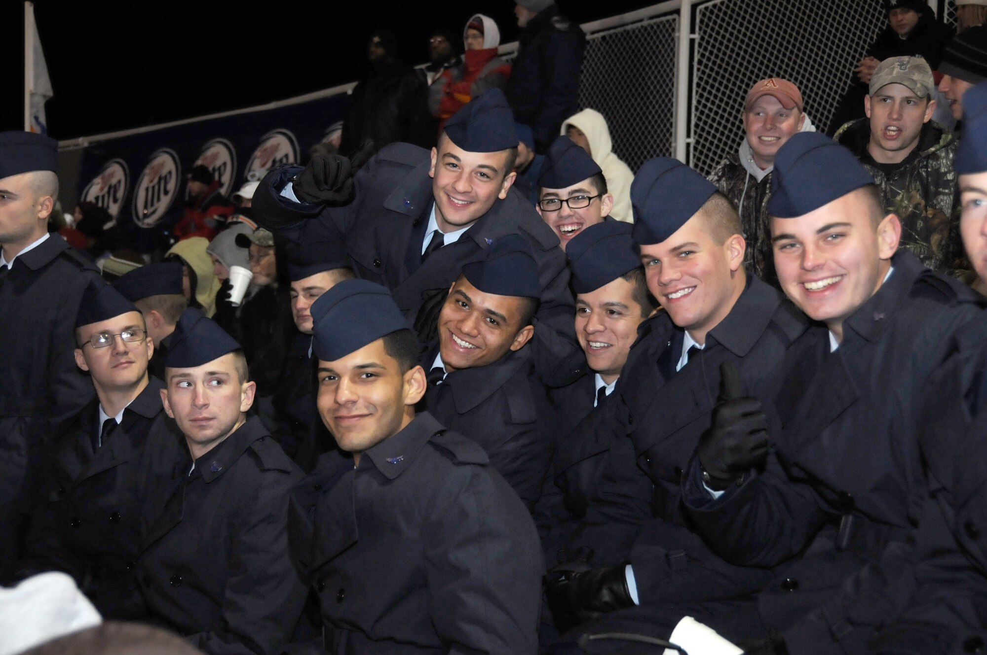 Students from the 81st Training Group attended the game.  (U.S. Air Force photo by Kemberly Groue)