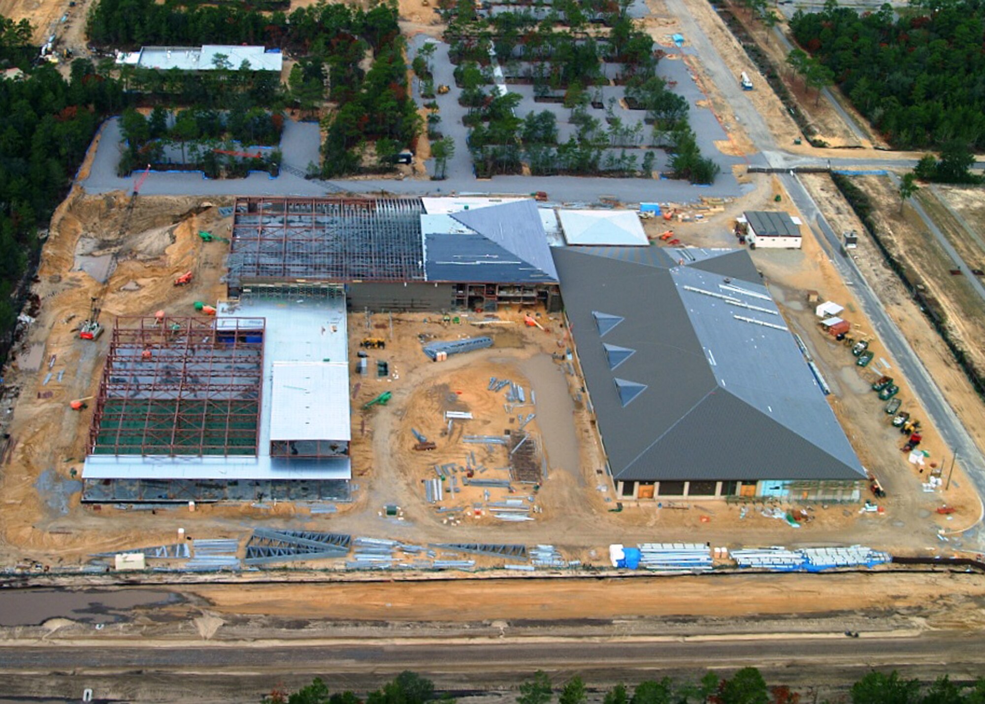 Aerial view of the Joint Strike Fighter Training Center construction site.  Courtesy photo.