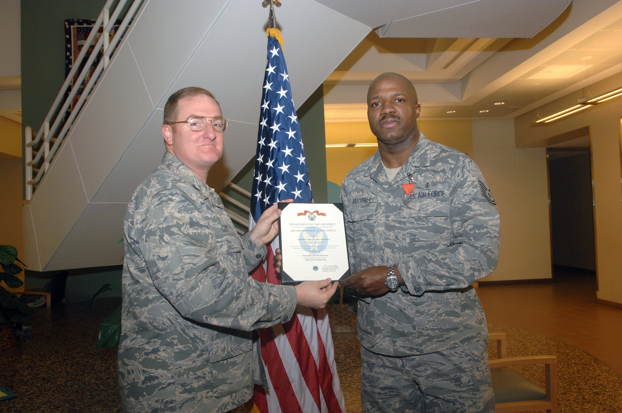 Minot Airmen receive Air Force Combat Action Medal