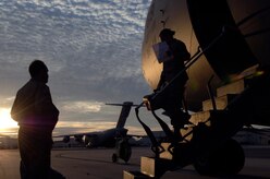 Team Charleston members prepare to depart to McGuire Air Force Base, N.J., Jan. 14 to pick up humanitarian supplies to deliver to Haiti following the devastating 7.0 –magnitude earthquake that hit Tuesday morning. Air Mobility Command is participating in a coordinated relief effort to save lives and alleviate human suffering in the aftermath of this disaster. (U.S. Air Force photo/ Airman 1st Class Lauren Main)
