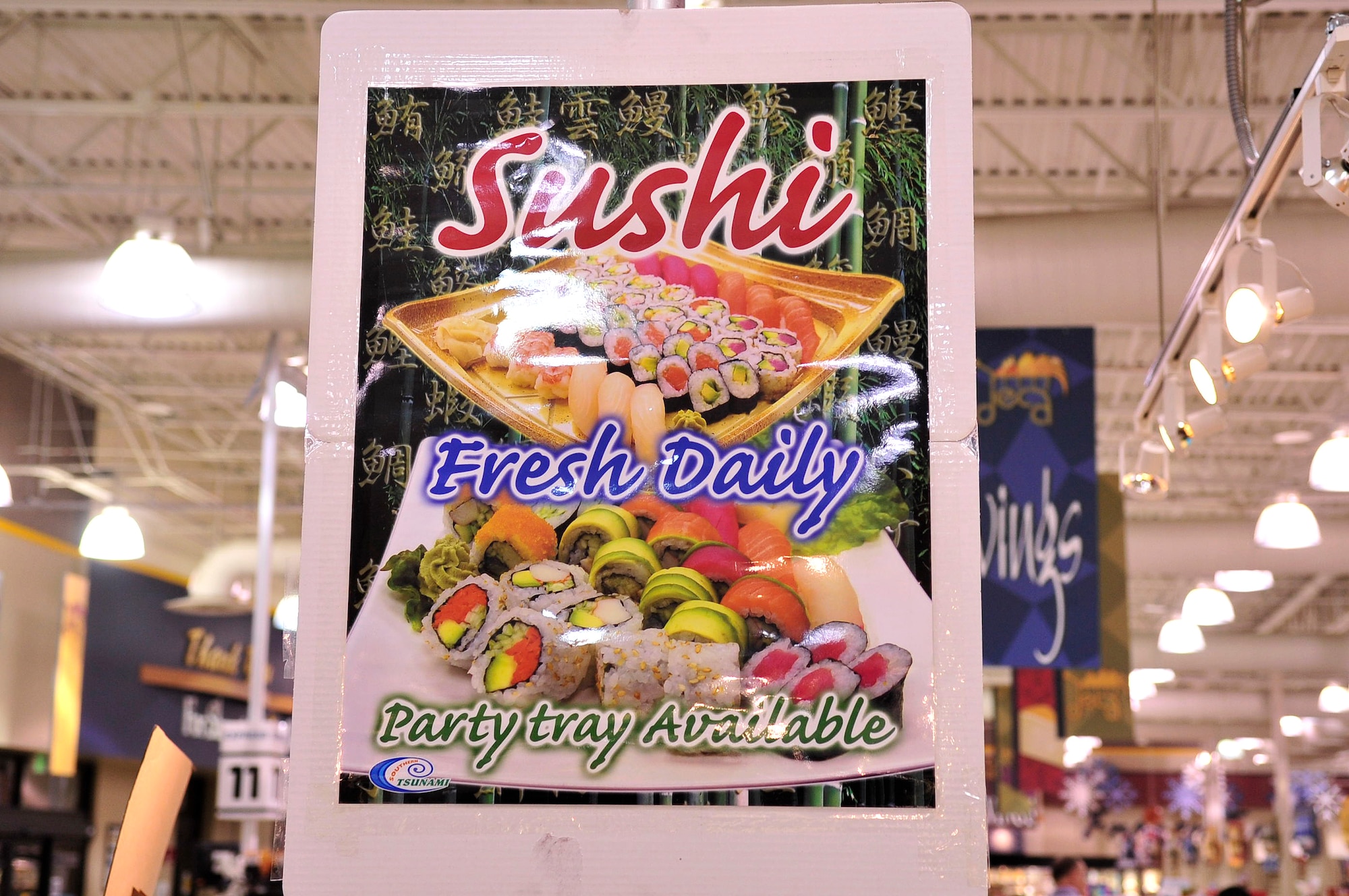 BUCKLEY AIR FORCE BASE, Colo. -- A sushi stand opened for business Dec. 17, 2009, by the entrance of the Commissary. (U.S. Air Force photo by Airman 1st Class Manisha Vasquez)