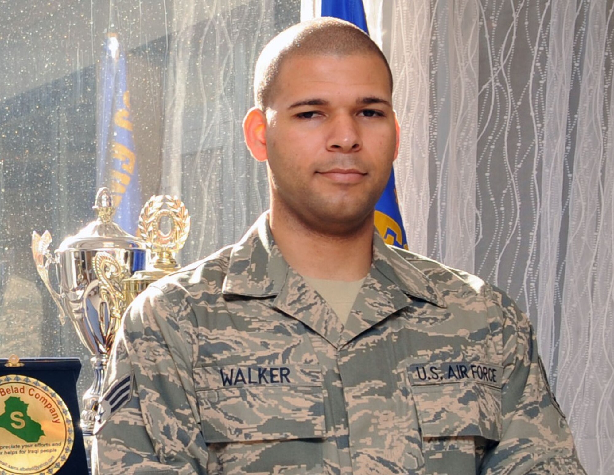 Senior Airman John Oswell Walker II, a radio frequency transmission system technician with the 332nd Expeditionary Communications Squadron, represents another generation in his family with the opportunity to add a chapter to the Tuskegee Airmen history -- his great uncle, Mr. James E. “Muscles” Wright, was also a Tuskegee Airman. 