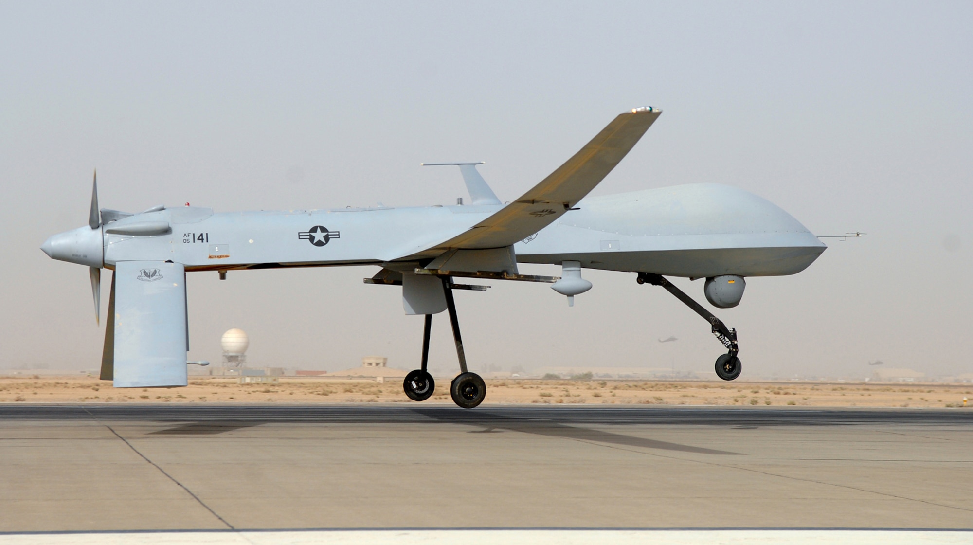 An Air Force MQ-1 Predator, like the one shown above, crashed in southern Afghanistan about 1 a.m. Kabul time Jan. 15. The crash was not due to hostile fire. (U.S. Air Force photo/Senior Airman Julianne Showalter)

