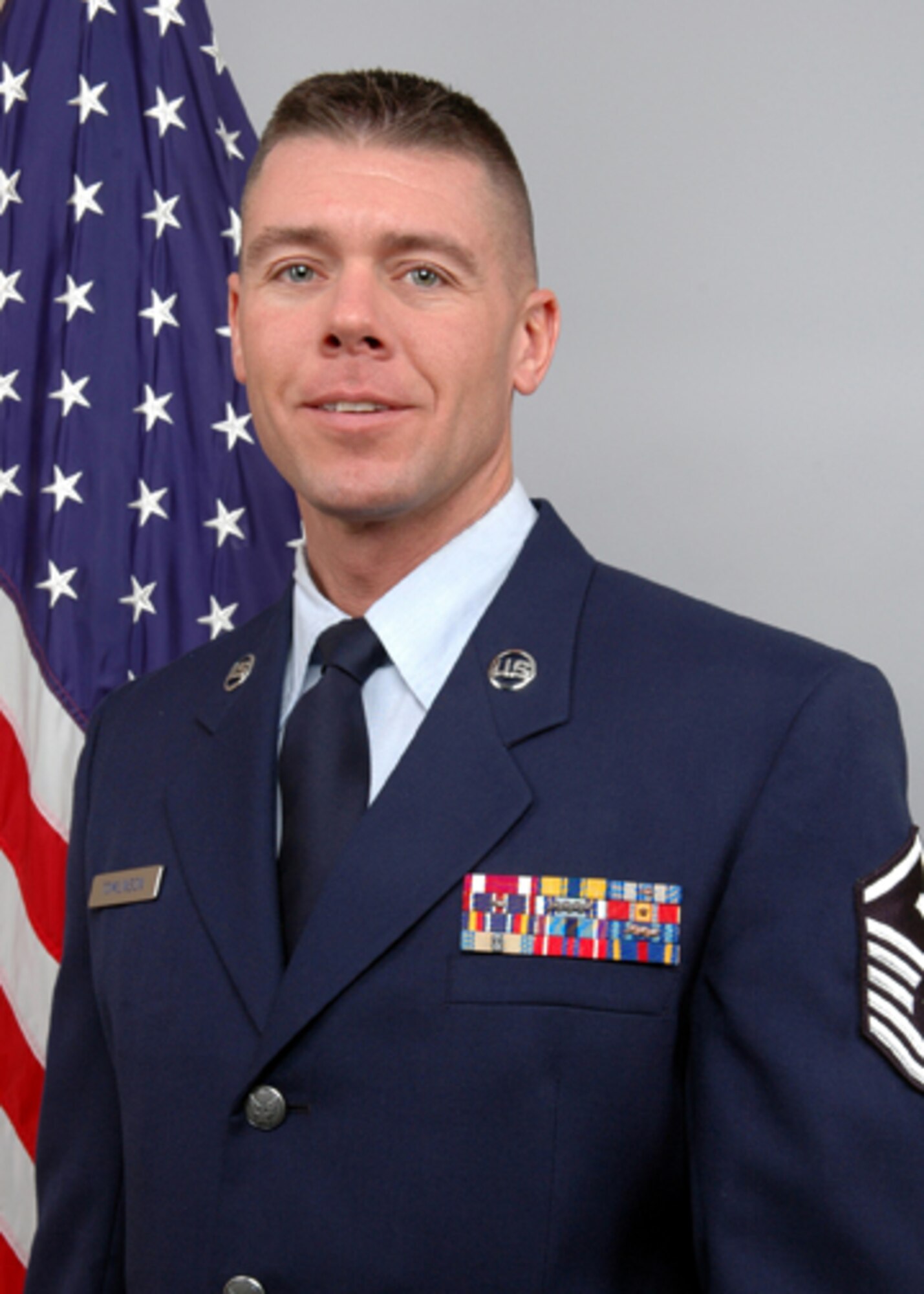 GRISSOM AIR RESERVE BASE, Ind., --  Master Sgt. Paul B. Tomlinson of the 434th Services Flight was selected as the 434th Air Refueling Wing "First Sergeant of the Year."  In addition to his First Sergeant duties with the Services Flight, he plays a vital role in Grissom's Seasoning Training Flight which provides training, guidance and mentoring to young Airman.  (U.S. Air Force photo/Tech. Sgt. Doug Hays)