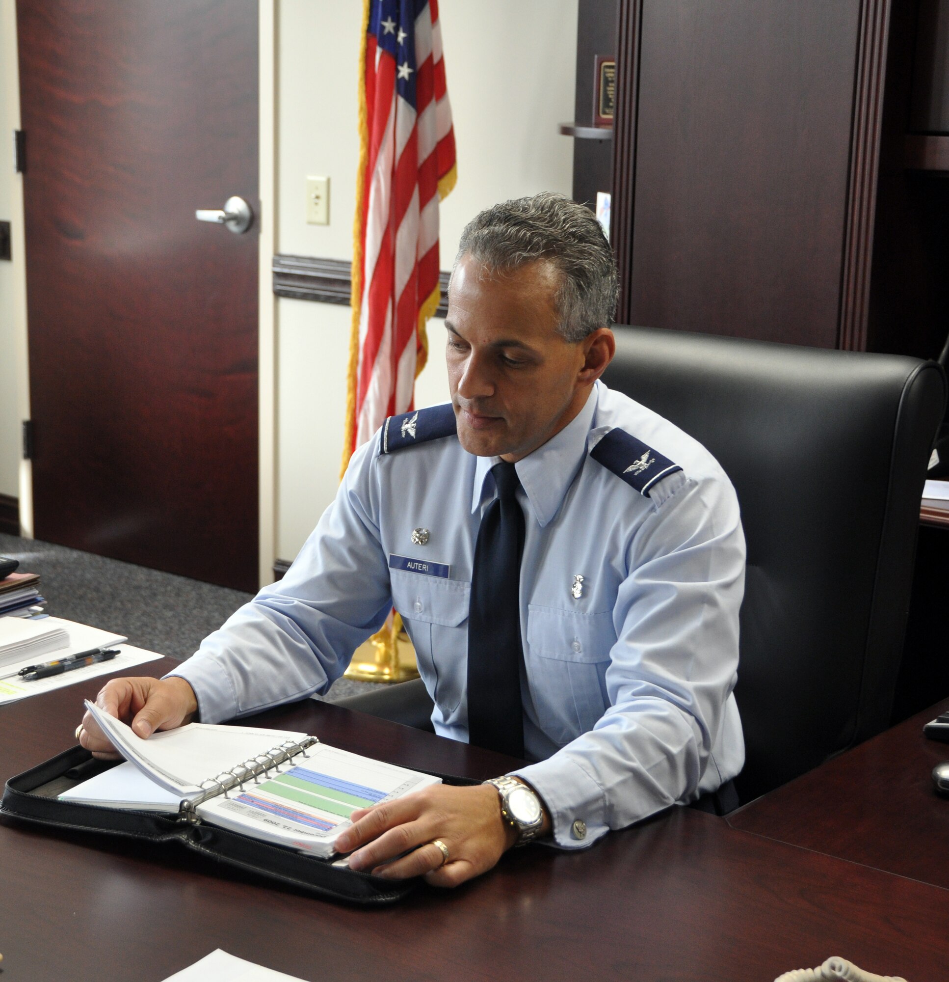 Colonel Gino Auteri took command of the 325th Medical Group July 2008. (U.S. Air Force photo by Airman 1st Class Rachelle Elsea)