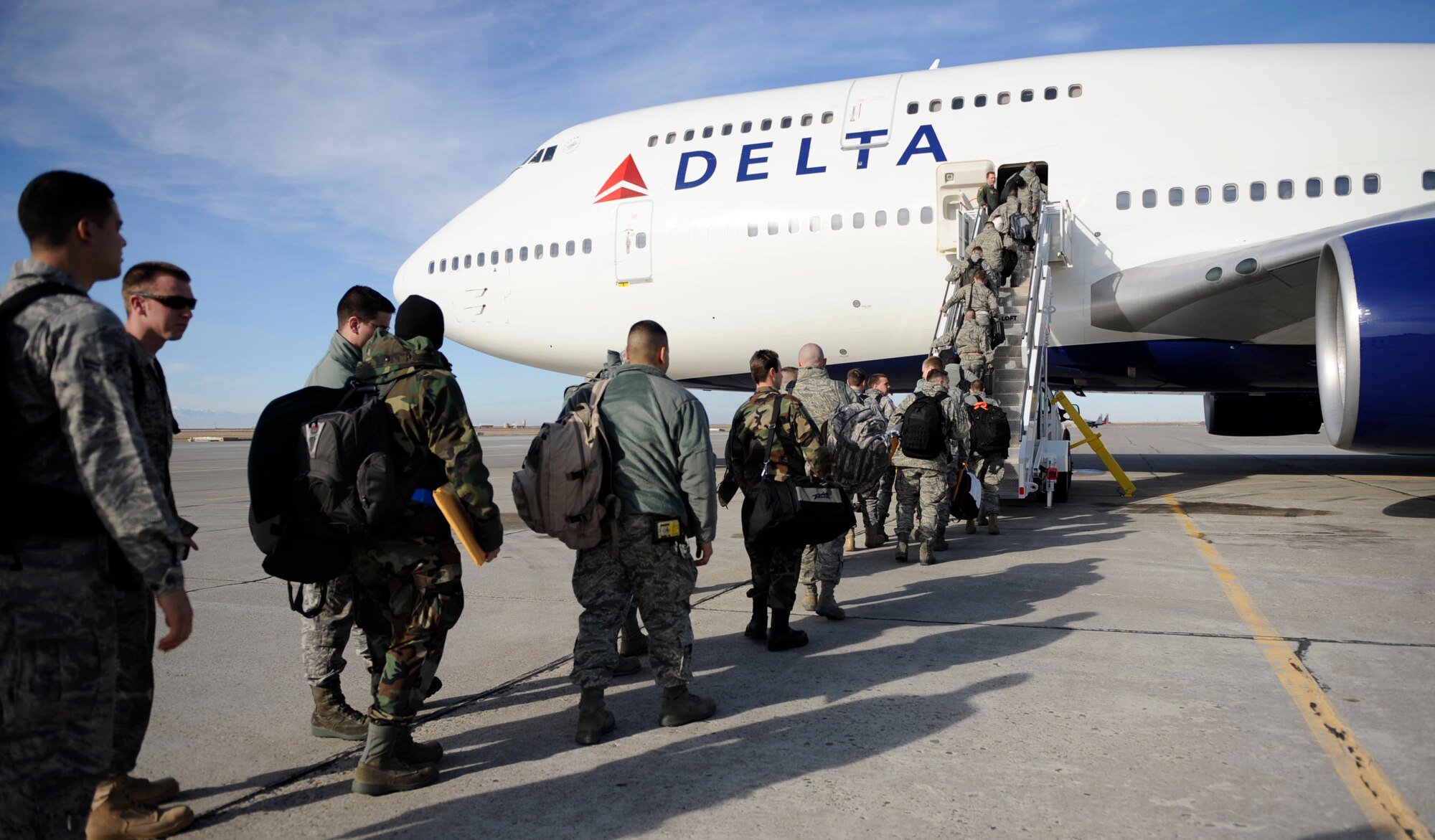 MOUNTAIN HOME AIR FORCE BASE, Idaho -- The 391st Fighter Squadron “Bold Tigers” deployed more than 300 Airmen to the Republic of Korea Jan. 18 to continue the combat capability provided by the 389th Fighter Squadron. The deployed Gunfighters will work alongside ROK-U.S. alliance partners to maintain peace and stability in the region. (U.S. Air Force photo by Airman 1st Class Renishia Richardson)