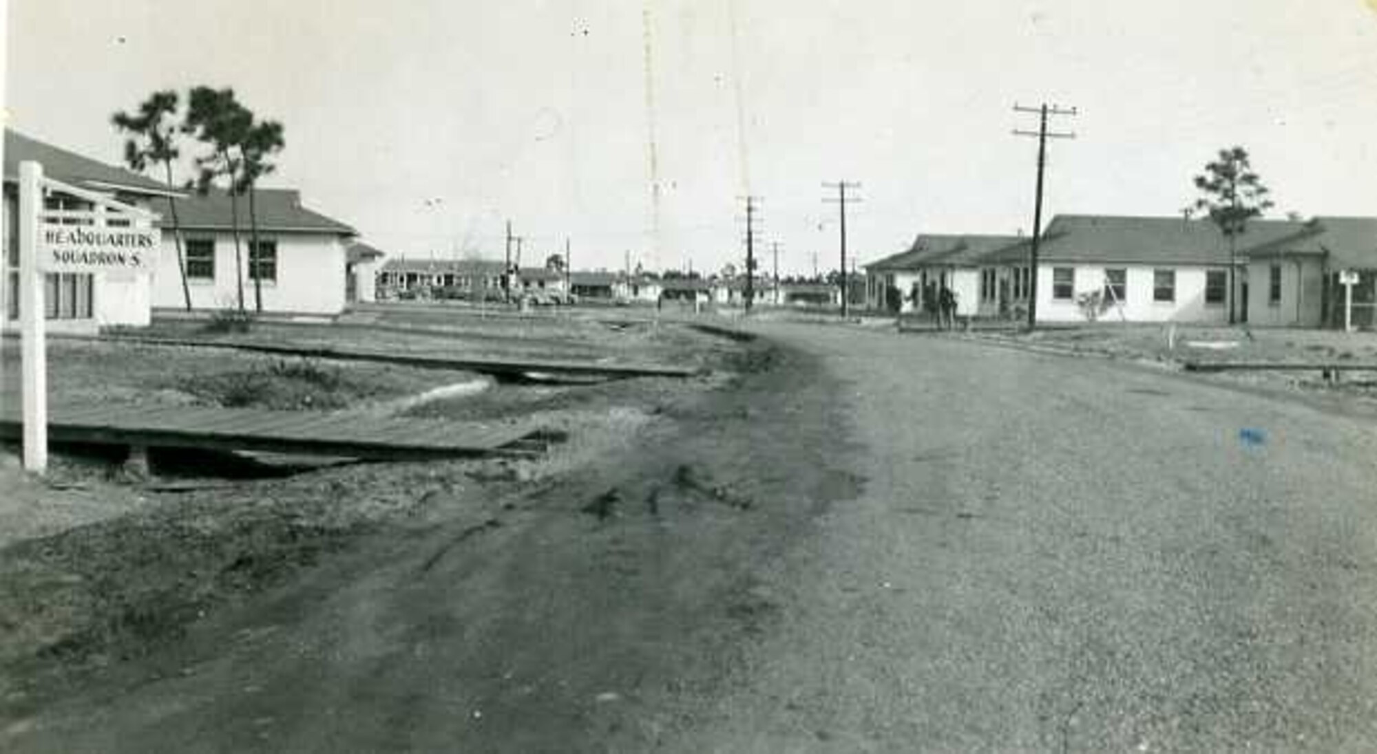 Tyndall, in 1947, seemed like a veritable ghost town.  (Courtesy photo)