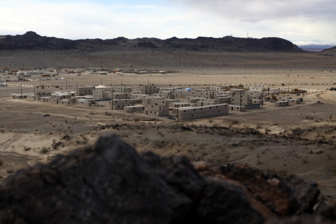 Marines with Weapons Company, 1st Battalion, 7th Marine Regiment, observed Combat Center Range 200 during a Combat Hunter training exercise here Jan. 22. Combat Hunter is a relatively new program which teaches Marines and sailors to be more situationally aware in combat environments.