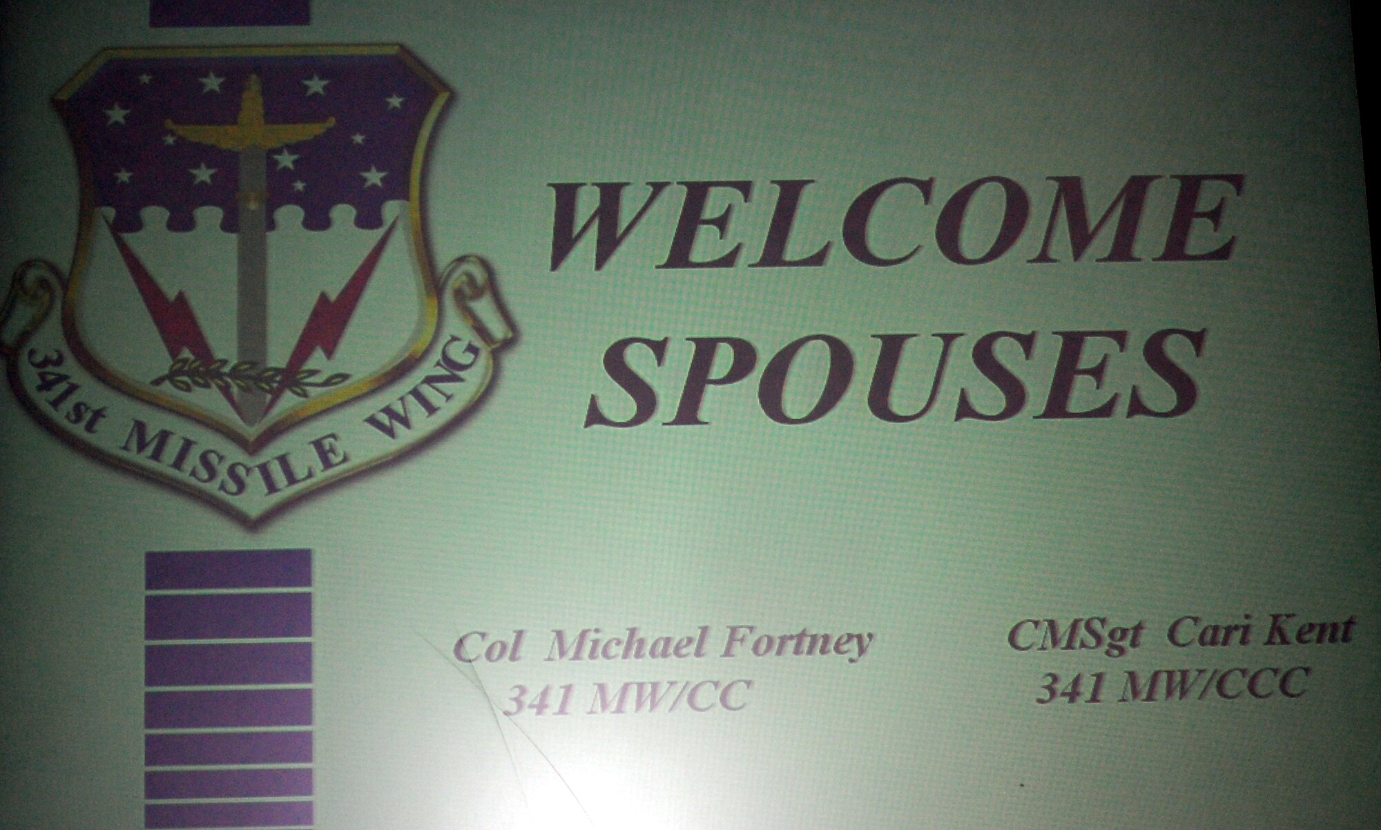 Wing leadership hosted a Spouse's Call Jan. 14 to inform military spouses of programs and services available to them. (U.S. Air Force photo/Valerie Mullett)